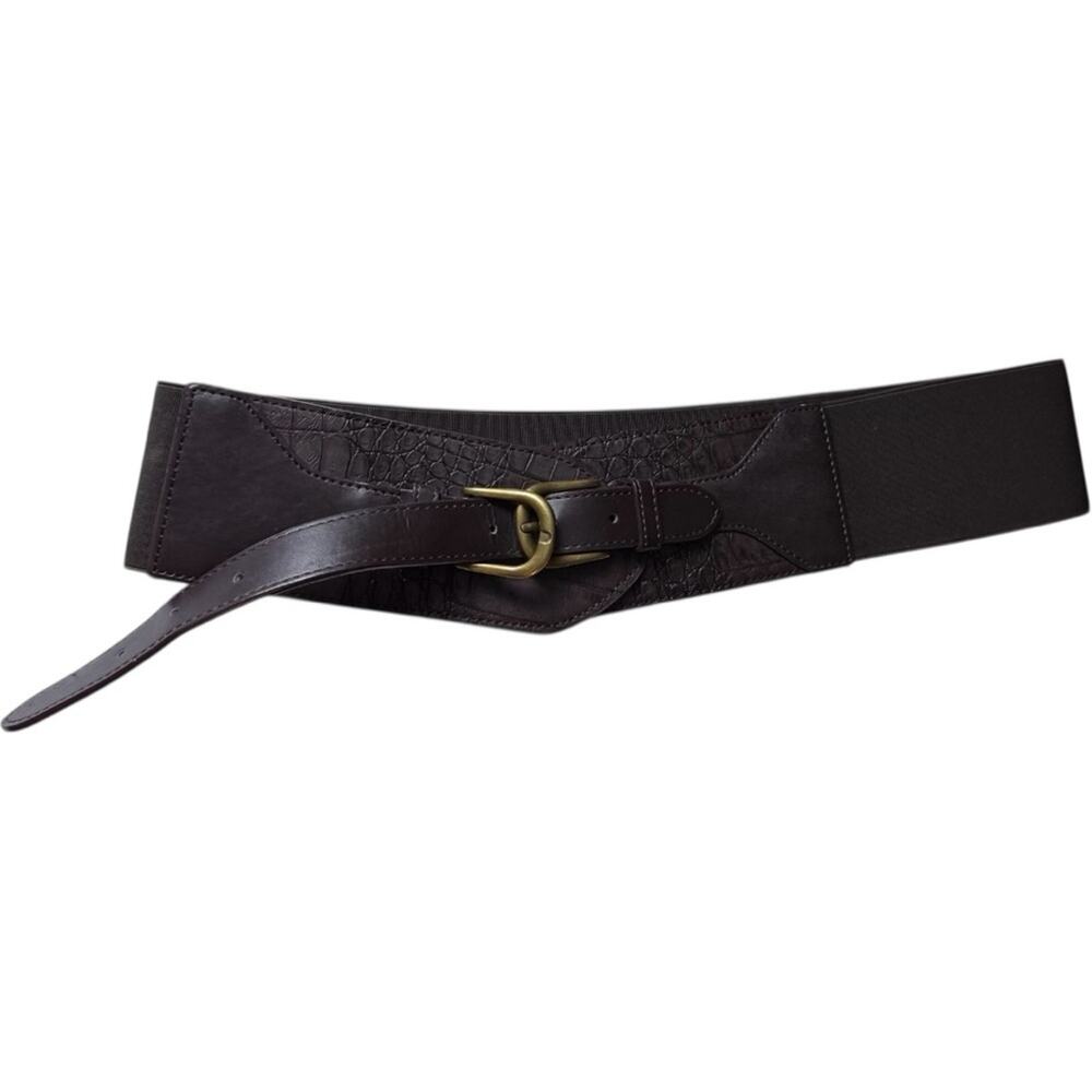 Old Navy Women Fashion Statement Brown and Rustic Buckle Belt L/XL